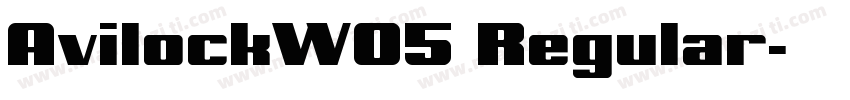 AvilockW05 Regular字体转换